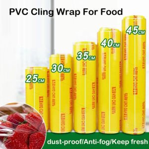 PE Food Wrap Cling Wrap Plastic Roll Plastic Food Grade Cling Wrap PVC Foodwrap BPA-Free Microwave-Safe Kitchen Wrap