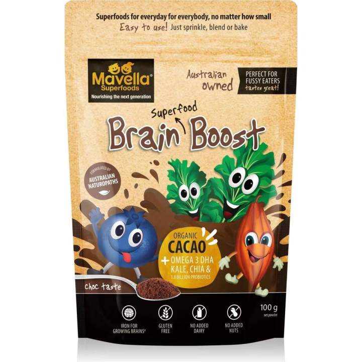Mavella Superfoods Brain Boost for Toddlers and Children with Probiotic