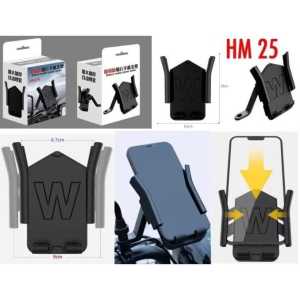 DUDUKAN HP MOTOR HM25 HOLDER HP SPION UNIVERSAL BRACKET  PHONE STAND ANTI GETAR