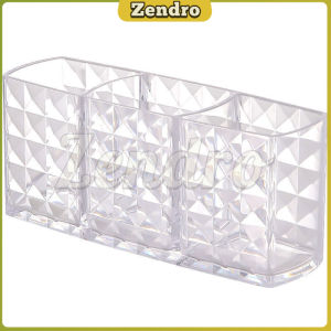 ZEO Makeup Brush Storage Bucket Transparent Acrylic Brush Box Pencil Holder Table Organizer