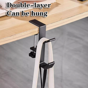 VILOYI Gantungan Meja Lepas-Pasang Portable Removable Table Hook - VL28 - Black