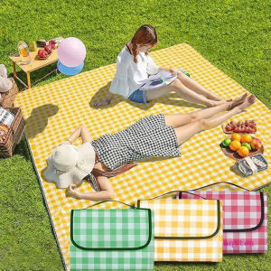 Thảm Dã Ngoại Picnic Hoạ Tiết Chống Thấm Thích Hợp Đi Du Lịch Chụp Ảnh Bạt Trải Cắm Trại Caro