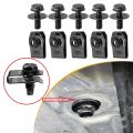 Set 5 bộ bu lông chắn bùn và kẹp đai ốc chữ U 6mm bằng kim loại cho thân xe hơi , Đinh tán , chốt , ốc ô tô. 
