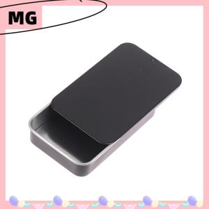 【Magical House】[ New Hot Fashion] 80*50*15mm Mini Iron Box Slide Cover Storage Box Portable Tin Boxes Container
