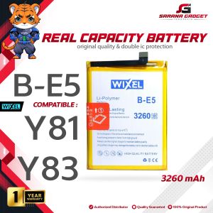 WIXEL Baterai Vivo Y81 1803 1808 Y83 1802 B-E5 BE5 Double Power Real Capacity Batre Batrai Battery Ori HP Handphone Original
