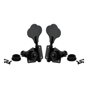 Bass Tuner Electric Bass Tuning Peg Guitar Opened Machine Head Knobs Replacement for 4 String Jazz Right/Left Hand