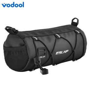 Portable Shoulder Pack Reflective Bicycle Head Pack Mesh Design Multifunctional Triangle Pouch Multi-pocket Crossbar Pocket for Bike Bicycle