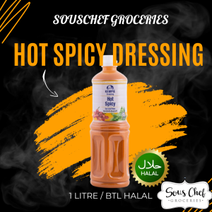 KEWPIE HOT SPICY DRESSING 1 LITRE/BTL HALAL