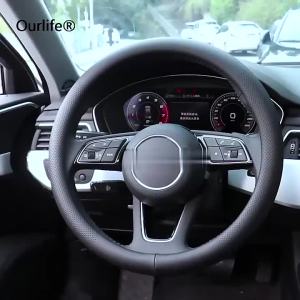 sapid Diameter 38 CM Car Steering Wheel Cover Leather Auto Accessories For Chevrolet XL Explorer Cruze Trailblazer Kovoz Volando 5B3T1