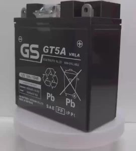 Bình ac quy khô GS GT5A 12V-5Ah cho xe Dream Wave đời đầu Future Sirius Jupiter Taurus Mio