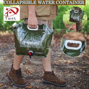 TWOL SHOP 1pcs Collapsible Water Tank Container Bag 7.5L Large Capacity Camping Water Storage Bag