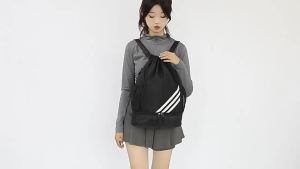 Oxford cloth drawstring bag casual travel backpack drawstring pouch large capacity outdoor sports storage bag for football and basketball
