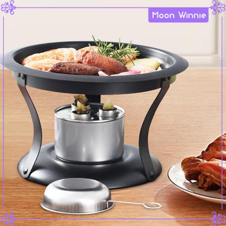 Moon Korean Table Top Barbecue Grill Removable Gilling Plate Portable  Barbecue Rack and Pan Set for Cooking 1-2 People Backyard Lazada PH
