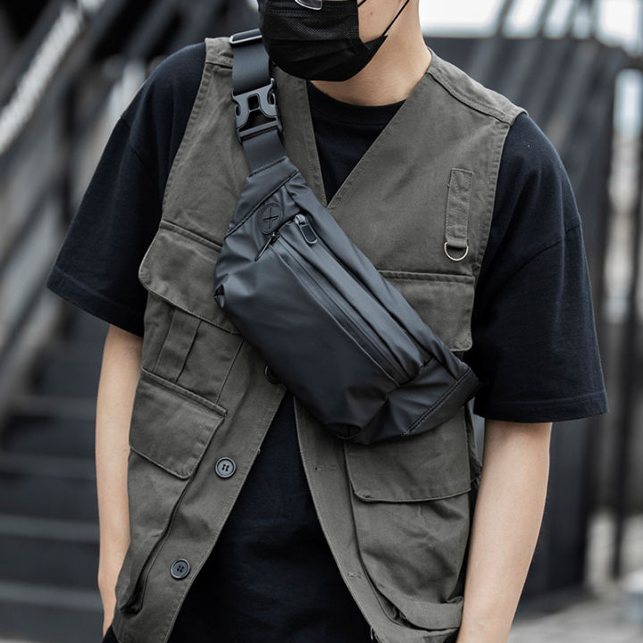 MOYYI Waterproof Man Waist Bag Women Fashion Chest Pack Outdoor Sports  Cross body Fanny Pack Male Casual Travel Single Shoulder Bag Bum Belt Bag 