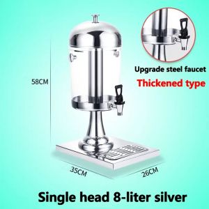 8L Classy Luxe Stainless Steel Juice Dispenser with Ice Chamber Beverage Drink Dispenser with Faucet & Stand 16L juice dispenser for Party Catering Cold Drinks