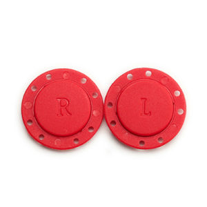 Gnker Invisible Magnet Button Sewing Supplies 22mm - 5 Colors: Beige Red Gray Brown Black
