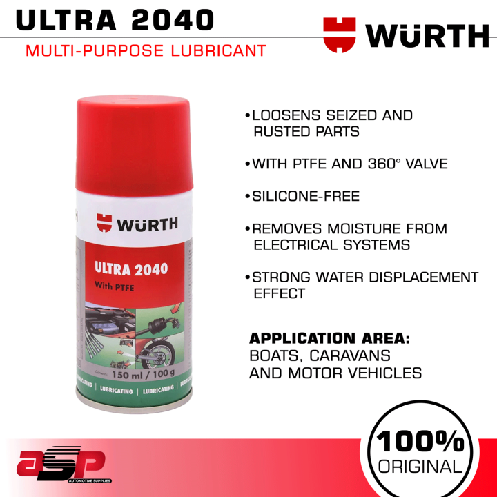 WURTH MULTI PURPOSE LUBRICANT ULTRA 2040 150ml | Lazada PH