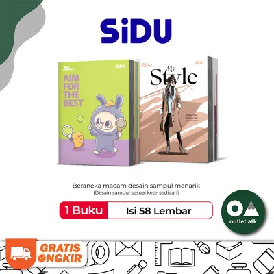 Buku Tulis Sekolah SIDU 58 Lembar Isi 10 per Pack