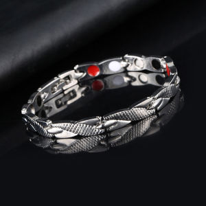 Fashion mens advanced magnetic titanium steel bracelet simple atmosphere male and female couple bracelet student jewelry bracelet
