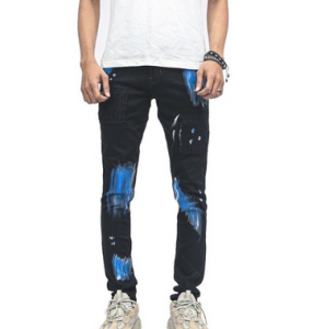 A1 - Splatter of blues - Celana Jeans