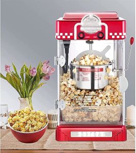 เครื่องทำป๊อปคอร์น Popcorn Machine 300W ใช้ในบ้านและพาณิชย์ขนาดเล็ก