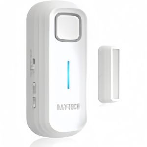 DayTech Freezer Door Alarm 3/15/30/60 Seconds Adjustable Delay Refrigerator Alarms Wireless Window Door Opening Sensor Loud 90dB