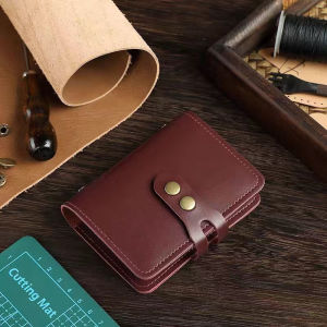Wallet Card Holder Leather Slot Organizer Multi Card Business Travel Slim Pocket