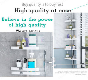 biubiubeng ชั้นวางของสแตนเลส แบบเข้ามุม ตั้งพื้นถึงเพดาน