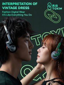 TOXIN Original TX-1 Retro Over Ear Wireless Earphone Bluetooth 5.4 HIFI Stereo Headset Gamer 70H Playtime  Sport Headphones