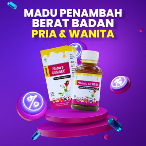 NATURE GEMBEE Madu Penambah Berat Badan Pria Dan Wanita Paling Ampuh Netto 210gr ORIGINAL BPOM