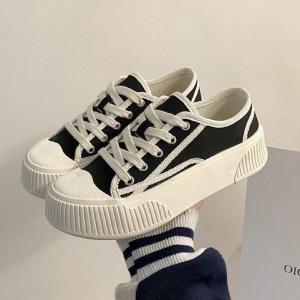 TERLARIS Sepatu Sneakers Wanita Korea Import Hitam Bertali Kasualal TERMURAH BISA COD GRATIS ONGKIR