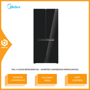 Midea 4 Door Refrigerator 519 Litre Capacity Inverter Compressor MDRF633MIF22 Peti Ais