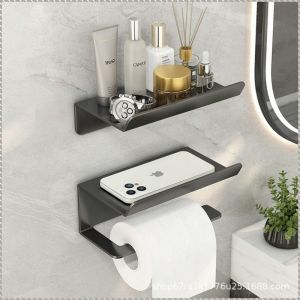 ที่วางกระดาษม้วนกระดาษ ไม่มีการเจาะ ครัวเรือน ที่วางกระดาษชําระ สแตนเลส มีหลายสไตล์ให้เลือก รับน้ำหนัก