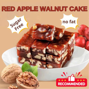 Red Apple Walnut Cake - Sugar Free Healthy Snack for Weight Loss and Wellness 128g/pack