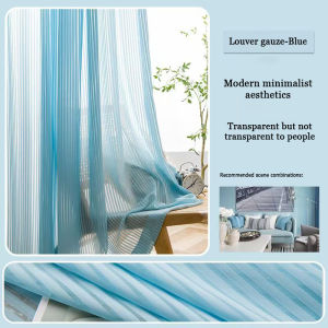 OUMENT 1pc Sheer Curtains with Rings for Room AestheticWhite Curtains for Window Living Room BedroomVertical Louver TextureComfortable Soft Fabric