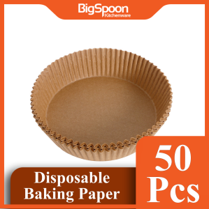 BIGSPOON Air Fryer Disposable Baking Paper Barbecue Plate NonStick Mat Kitchen - 50/100pcs