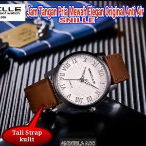 SNILLE..JAM TANGAN PRIA/JAM TANGAN ANTI AIR/MEWAH DAN ELEGAN/DIAMETER 45CM/BISA BAYAR DITEMPAT