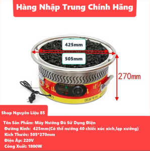 Máy Nướng Đá Lạp XưởngXúc Xích Dùng Điện Hàng Nhập Trung Tem Đỏ Loại 1 Mâm Dày Giữ Nhiệt Lâu.Tặng Kèm Đá Nướng+5 Dụng Cụ.Bảo Hành 1 Năm (Sẵn Hàng Giá Gốc)