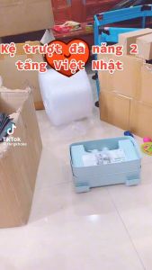 Kệ trượt đa năng có bánh xe hàng nhựa Cao cấp hokori