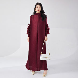 Foreign Trade Cross-Border Hot-Selling Long Dress Womens Design Sense Niche Loose plus Size High-Grade Temperament Sanzhai Dress ㏇L0514