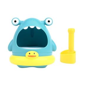 LUMINOU Sharks And Crab Shape Baby Bath Toys ABS Manual Blowing Bubble Toy Cute Foam Maker