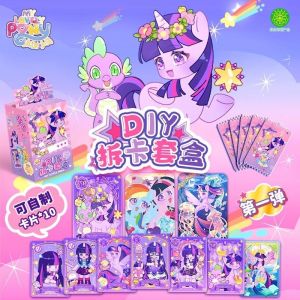 Loveoff Pony Polly Purple Princess DIY Card Opening Blind Box Sticker Pocket Bag Quiet Book New Childrens Toys Cute
