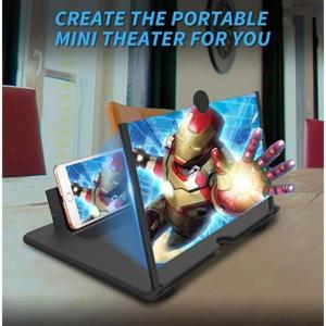 10Inch 3D Mobile Screen Amplifier HD Eye Protection Extendable Portable Video Screen Magnifier Stand