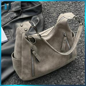 【Homelements】 PU Leather Simple Shoulder Bag Solid Color Casual Sling Bag Large Capacity Stylish Tote Bag Travel Work Dating Shoulder Bag