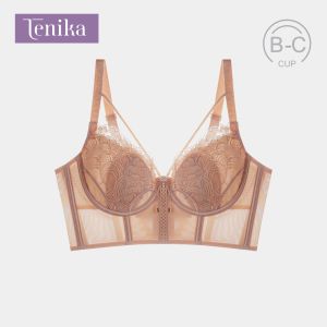 TENIKA Lace Tube Top Bra เสื้อใน บราลูกไม้ สายสะพายไหล่กันลื่น -027
