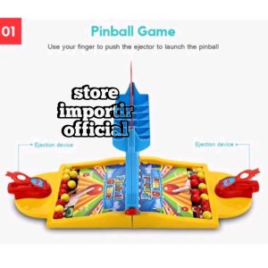 Mainan Edukasi Anak PINBALL GAME YG 4 Play Set / Mainan Anak Pin Ball Board Shooting Game Play Set Murah / Mainan PINBALL Game Mainan Bola Pin Ball Mainan Keluarga Power Shot Pinball Play Set Murah Terbaru