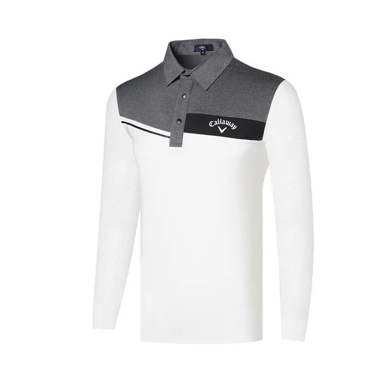 Callaway Spring and Autumn Golf Mens Wear Long Sleeve T T-shirt