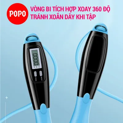 Dây nhảy thể thao không dây tự động đếm số thông minh dây nhảy giảm cân điện tử không dây cao cấp SPORTY XS1102
