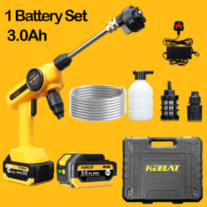 KEELAT Water Jet Cordless Water Jet High Pressure Water Jet Car Wash Water Jet Outdoor Floor Tile Cleaning Jet Pump