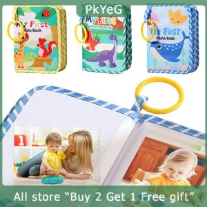 [COD] PkYeG KITCHEN Baby Photo Album Baby Photo Album Holds Pictures My First Soft Cloth Family Photos Book With Removable Hook